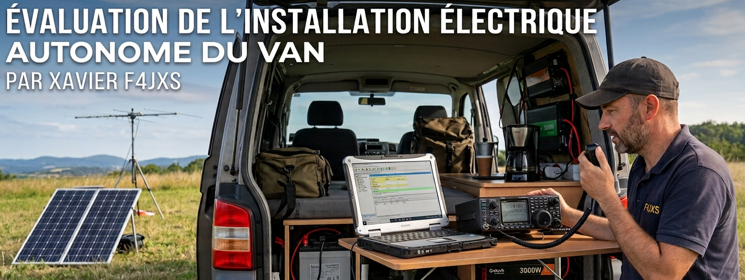 Évaluation de l'installation électrique autonome du van - Par Xavier F4JXS