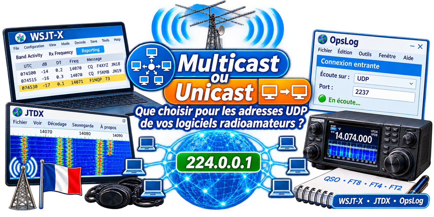 Bannière Multicast ou Unicast