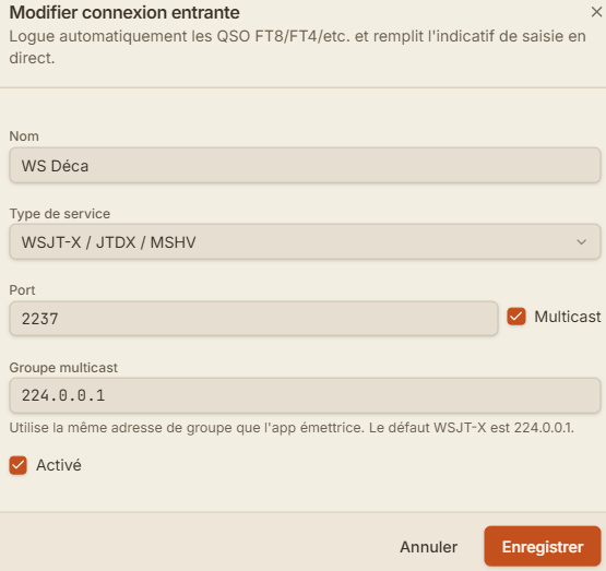OpsLog - Connexion Entrante